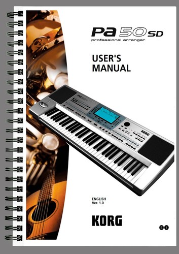 Korg user s - korg, manual