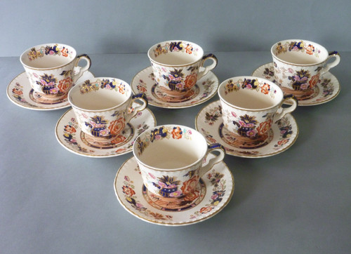 Masons mandarin tea cups - 6,