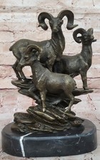 Large Vintage Bronze Rams Head