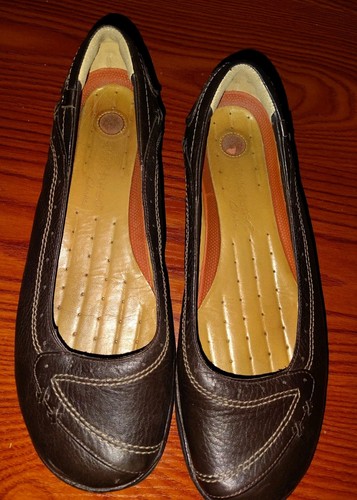Brown clarks structures flat - clarks,