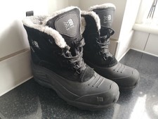 Karrimor Women's Black Suede Lace Up Fur Trim Snow Boots UK 6