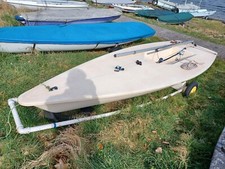 laser 1 sailing dinghy - white