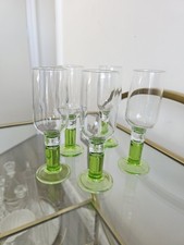 Vintage Mid Century Green Stem