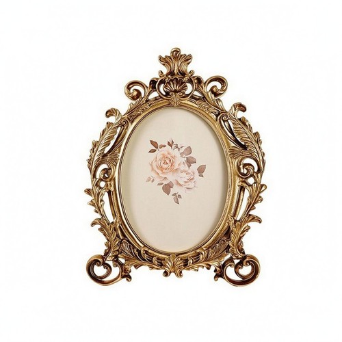 Antique oval frame carved - frame,