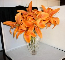 STUNNING HEAVY CLEAR WATERFORD MARQUIS CRYSTAL GLASS RAINFALL VASE 23cm HIGH