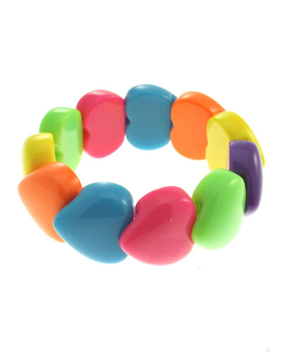 Chunky multicolourer heart - chunky,
