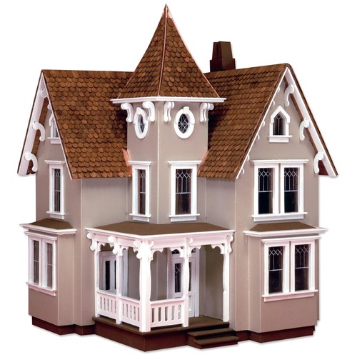 Unassembled wooden dollhouse - unassembled,