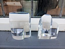 2  Steuben Art Glass Crystal