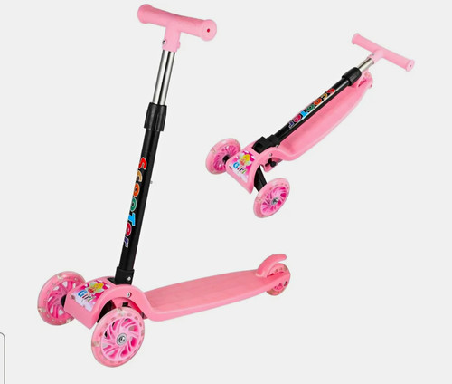 Foldable kids scooter - foldable, led