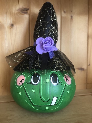 Gourd witch halloween decor - gourd,