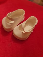 Vintage Dolls Shoes Cinderella  white Size 0 teeny tiny tears composition doll
