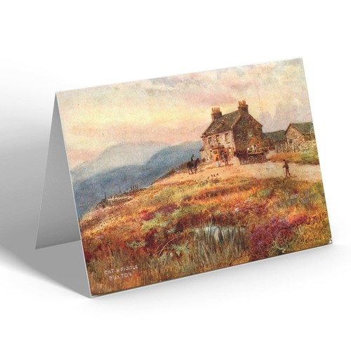 Notelet vintage derbyshire - notelet,
