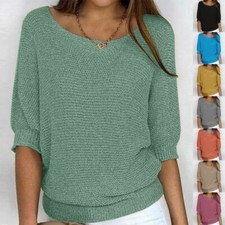Women3/4 Sleeve Sweater Ladies