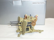 THOMAS GUNN SS043C GERMAN WW2 FLAK VIERLING GUN + CREW METAL TOY SOLDIER SET