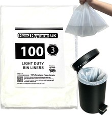3L Pedal Bin Liners 100 Count