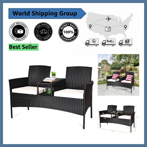Stylish patio loveseat with - stylish,