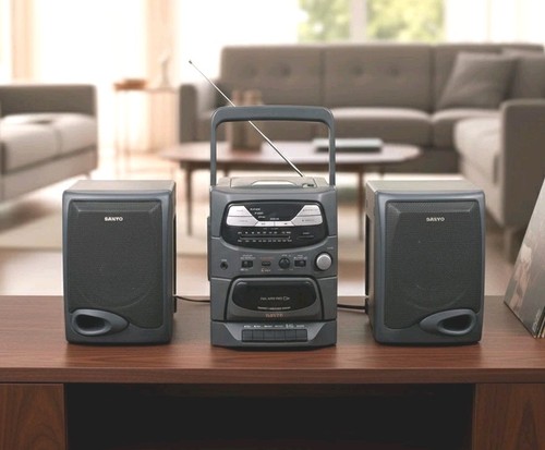 Retro sanyo ghetto blaster - blaster,