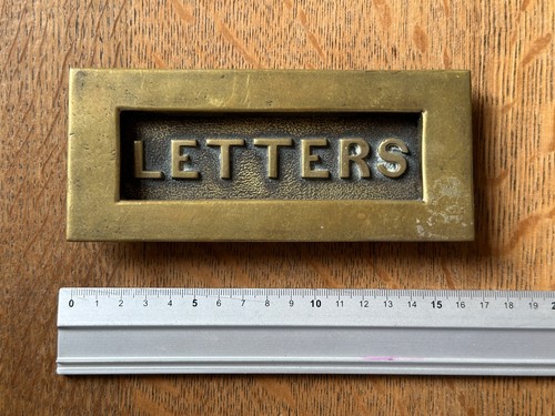 Antique victorian brass letter - antique,