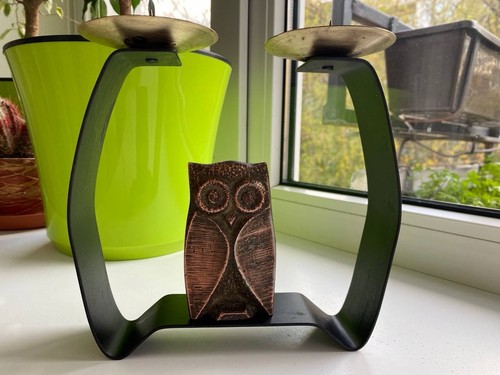 Vintage ussr bronze - vintage, owl