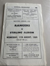 Rangers V Stirling Albion