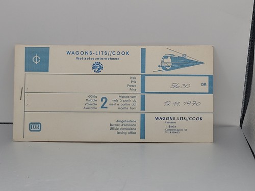 Vintage 1970 wagons lits cook - vintage,