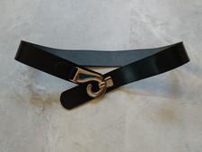 Vintage real leather black