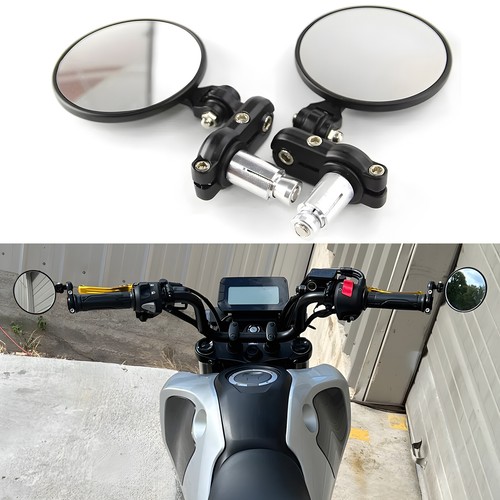 Round motorcycle rearview - round, 7/8"