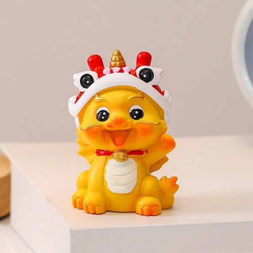 5pcs tiny resin dragon statues - 5pcs,