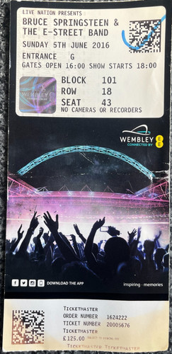 Bruce springsteen wembley 2016 - springsteen,