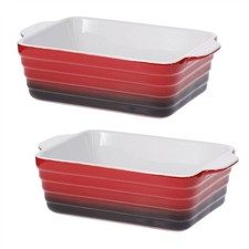 Set of 2 Small Red Stoneware