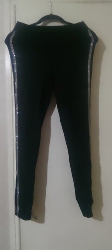 Zara black diamante side trim - black,