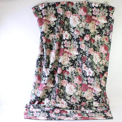 Pink rose pattern black - rose,