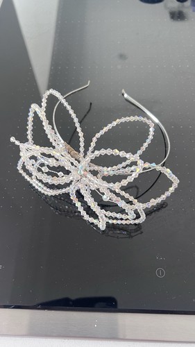 Flower detailed tiara - flower,