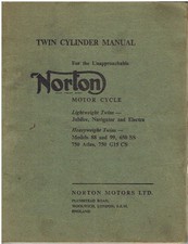 NORTON DOMINATOR 88 99 650SS G15CS ATLAS JUBILEE TO '66 FACTORY WORKSHOP MANUAL