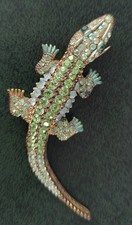 Vintage Lizard Rhinestone