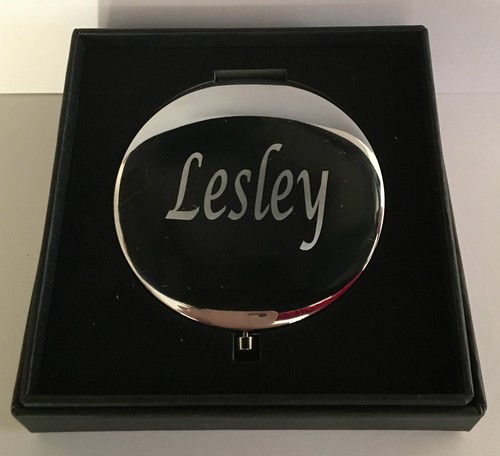 Personalised engraved compact - engraved,