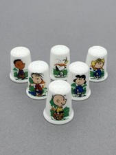 Snoopy English fine bone china thimbles full set of six