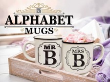 Alphabet Mug Mr / Mrs / Miss