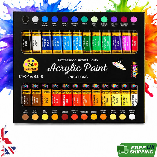 Acrylic paint set - set, 24