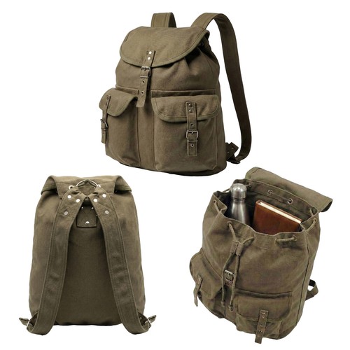 Canvas backpack vintage - canvas,