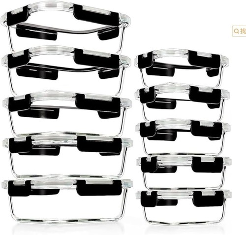 10pcs containers with airtight - 10pcs,