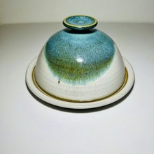 Stunning Paul Trett Buxton Mill Norfolk Studio Pottery Cheese Butter Dome Dish