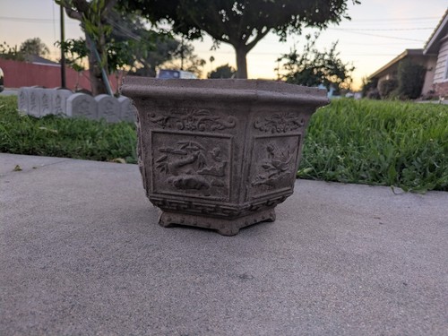 Concrete flower pot ready - concrete, ,