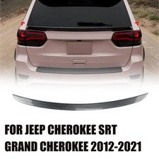 For Jeep Grand Cherokee SRT 2012-2021 Carbon Look Rear Spoiler Lip Middle Wing