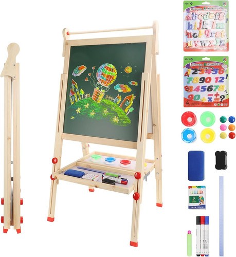 Kids easel children wooden - children's,