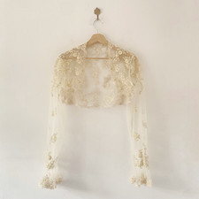 Vintage Cream Ivory Lacy