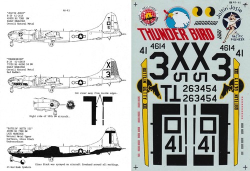 Microscale decals b 29a - 1/48, b-29a