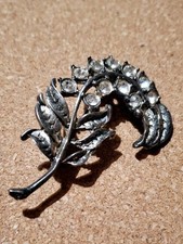 Vintage Feather Brooch Costume Jewellery