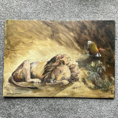 Vintage original oil painting - oil,
