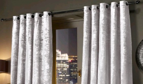 White crushed velvet - crushed,